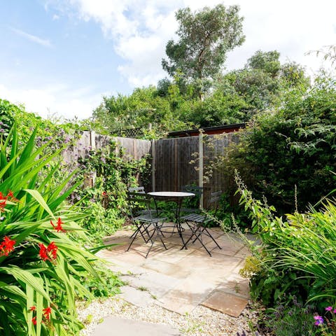 Make the most of good weather and dine alfresco in the garden