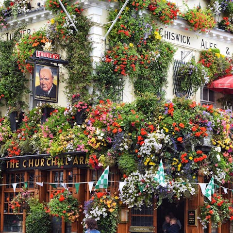 Roam around bohemian Notting Hill, boasting a summer carnival