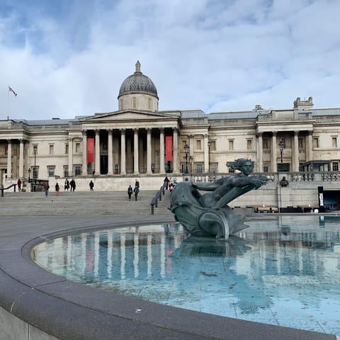 Stretch your legs with a stroll over to the famous Trafalgar Square