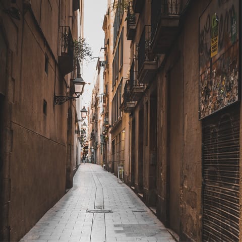 Go out and explore nearby Ciutat Vella's warren of scenic narrow streets