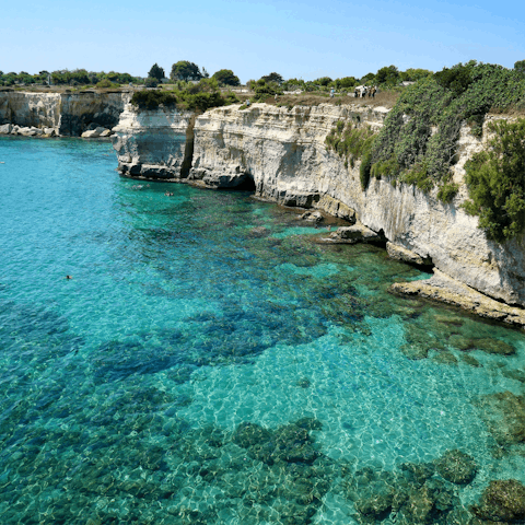 Discover Puglia's dramatic coastlines, just a short drive away