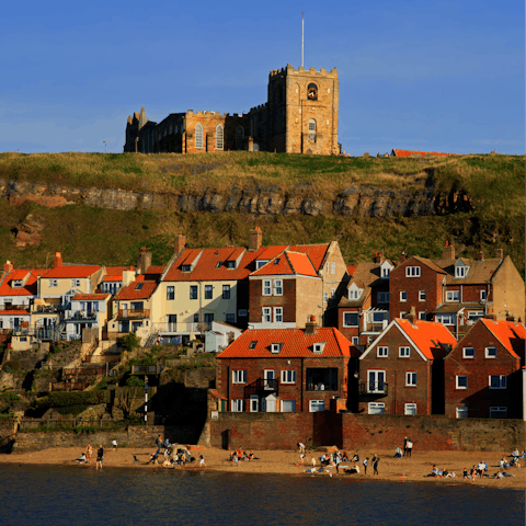 Roam Whitby's historic, cobblestone streets – the beach, abbey and 199 steps are all within walking distance