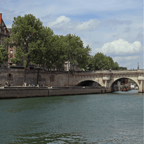 Have a stroll along the nearby River Seine