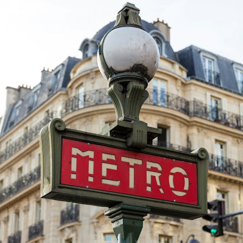 Explore the sights in central Paris – a short metro ride away