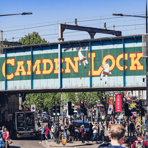 Explore the heart of Camden Town, only a ten-minute walk from your doorstep