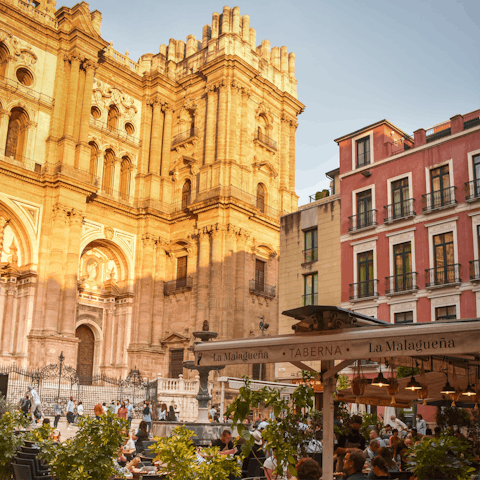 Spend a day exploring the city centre of Malaga – just a short drive away