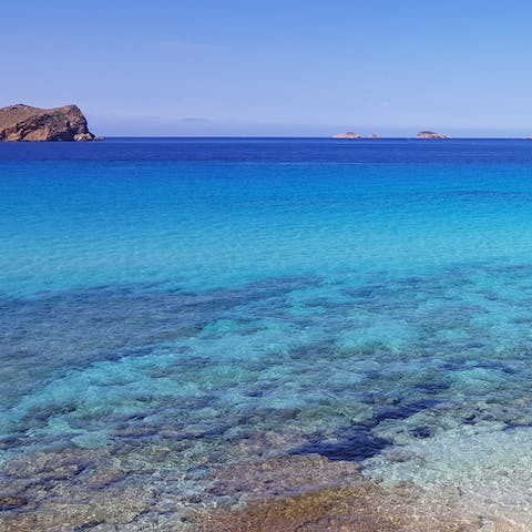 Catch some rays along the beautiful coastline, where you'll find crystalline waters and magical coves