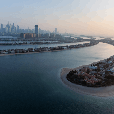 Visit the Palm Jumeirah, under thirty minutes by car