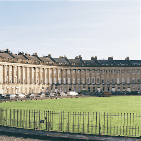 Explore the stunning streets of Bath and find historic Bath Stone buildings