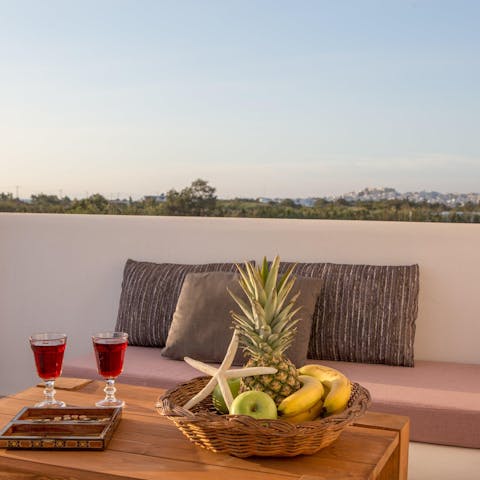 Sip a sundowner on the balcony as you admire the views