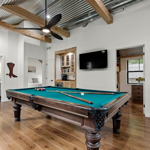 Play pool, volleyball, corn hole or pickleball – you won't feel bored here