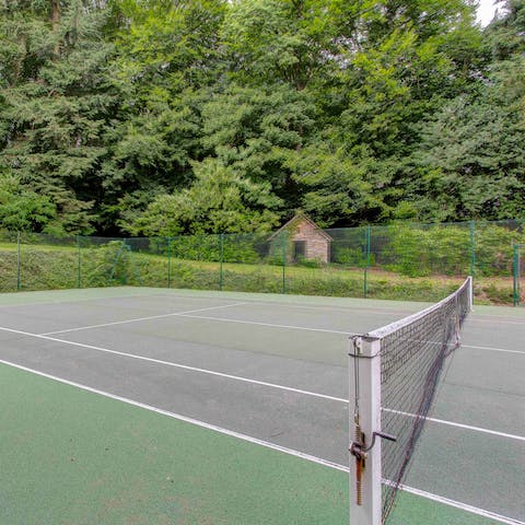 Practice your backhand on your very own tennis court