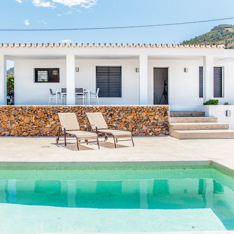 Lounge by the pool, or go for a dip to cool off from the hot sun