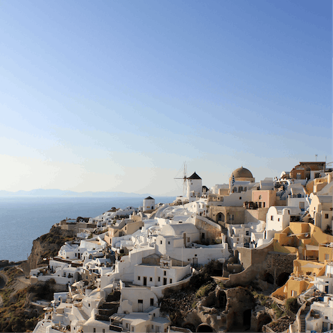 Explore the many historic villages of Santorini on your doorstep 