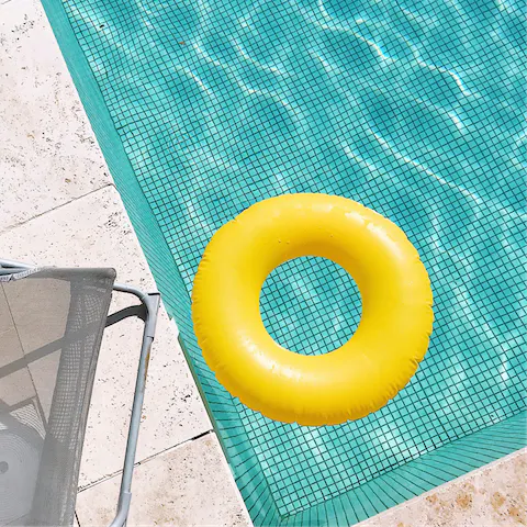 Cool off with a swim in the shared pool before lunch