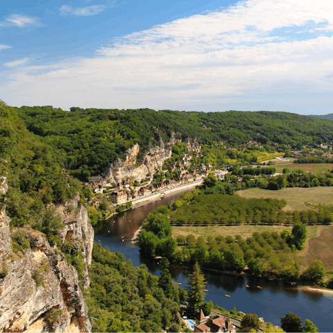 Explore the majestic landscape of the surrounding Dordogne region