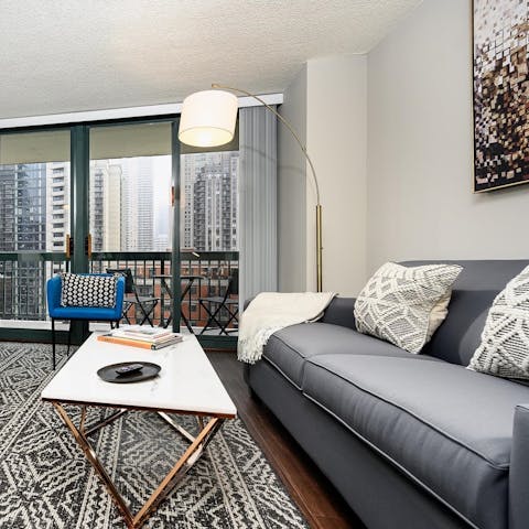 Enjoy the stylish interiors and natural light
