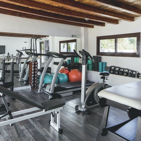 Work up a healthy sweat in your home gym