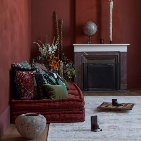 Appreciate the chic and sultry interior design