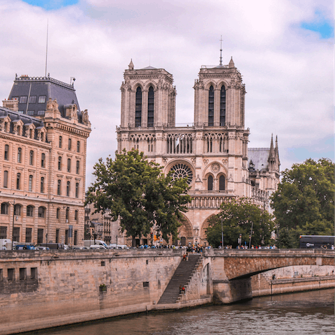 Stroll ten minutes to Notre Dame 
