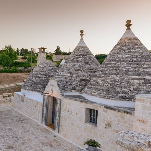 Stay in a traditional Puglian trullo house 