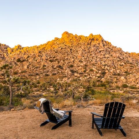 Bask in this beautiful desert landscape