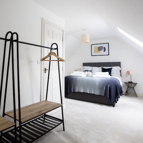 Wake from a restful night's sleep in the stylish bedrooms
