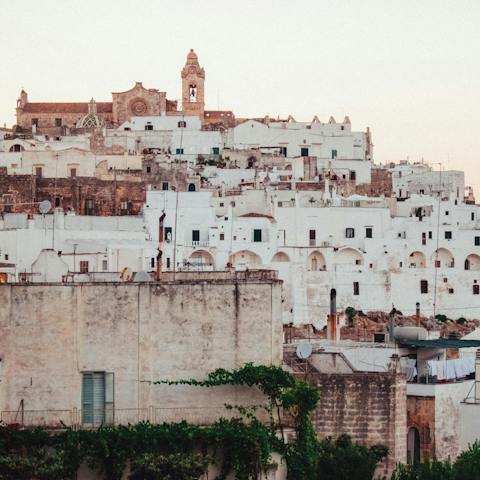 Meander Ostuni's narrow streets with a gelato in-hand