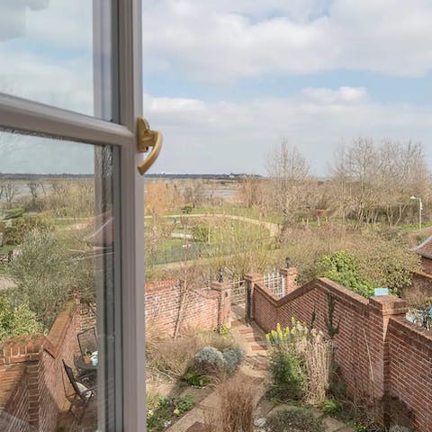 Enjoy lake and countryside views from your bedroom window