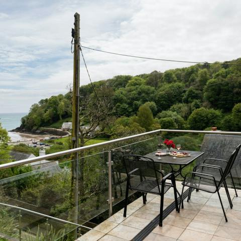 Soak up the glorious views of the valleys and sea