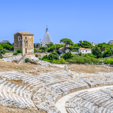 Pay a visit to the Greek theatre of Syracuse