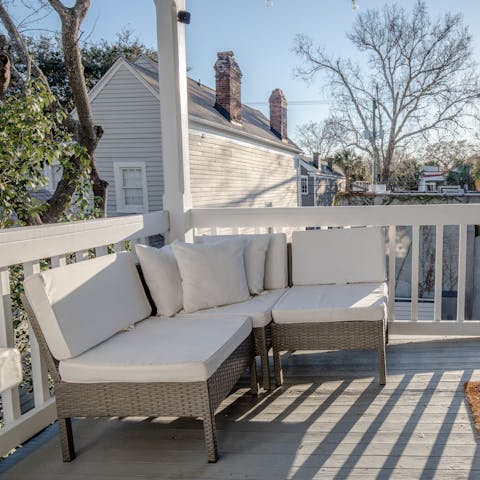 Have an ice cold drink on the deck 