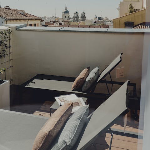 Soak up the Spanish sunshine from the private terrace 