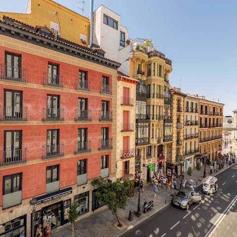 Stay within walking distance of Madrid's cultural landmarks, shopping and dining opportunities