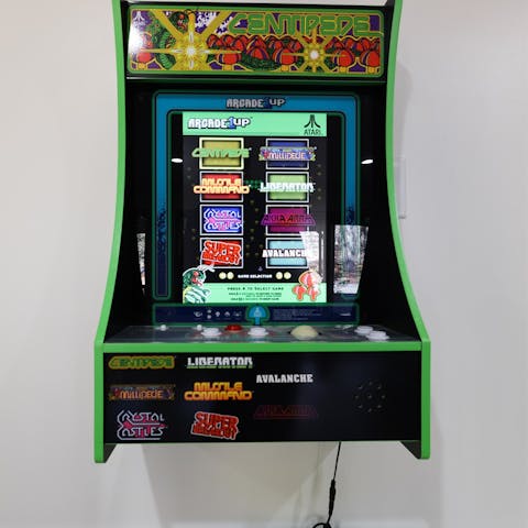 Get a new high score on one of the arcade games