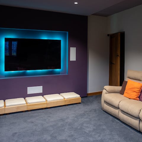 Sink into a comfy sofa for a movie marathon in the dedicated home theatre