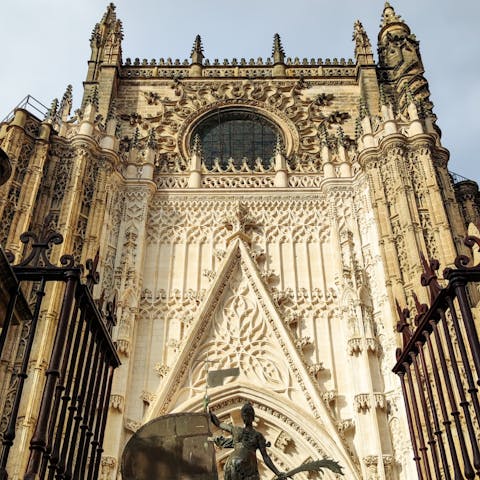 Explore the iconic Catedral de Sevilla, a short walk away