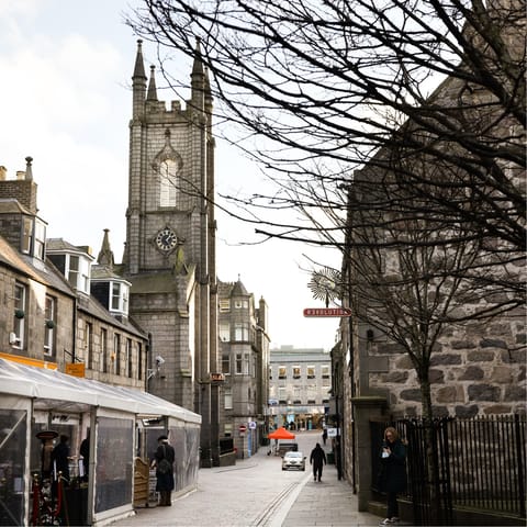 Stay in a small village only fifteen minutes from Aberdeen's city centre