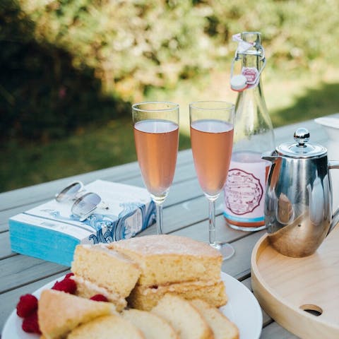 Treat yourself to an alfresco afternoon tea in the wild garden