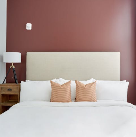 Get a good night's sleep in king-size beds