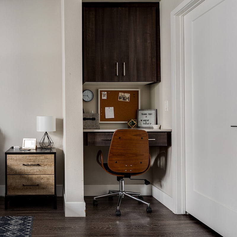 Catch up on work at your home's dedicated desk space