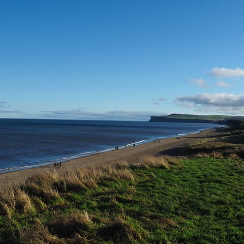 Go for a leisurely lunchtime stroll by the coast, a stone's throw from home