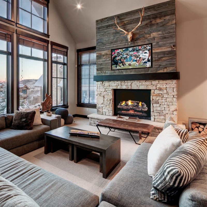 Snuggle up in front of the roaring fire