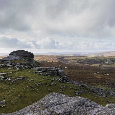 Experience the rugged beauty of the moors – you're just a twenty-minute drive from Bodmin and Dartmoor National Park 