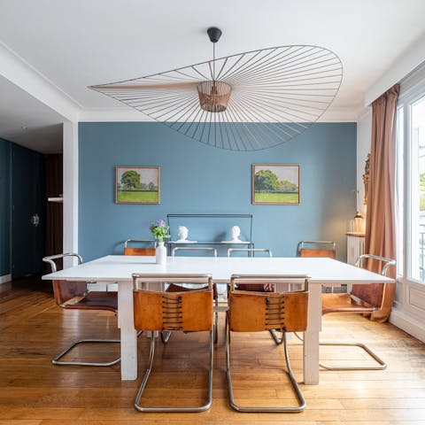 Enjoy brunch at home and reconnect in the dining area