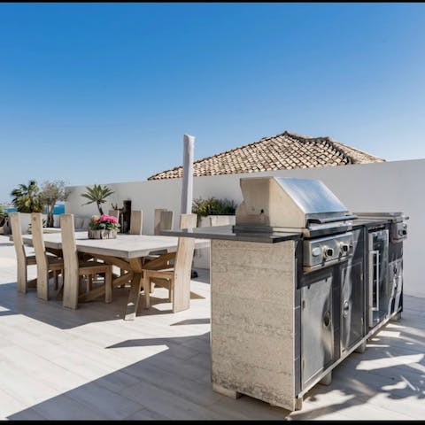 Barbecue to your heart's content and dine alfresco on your private poolside terrace