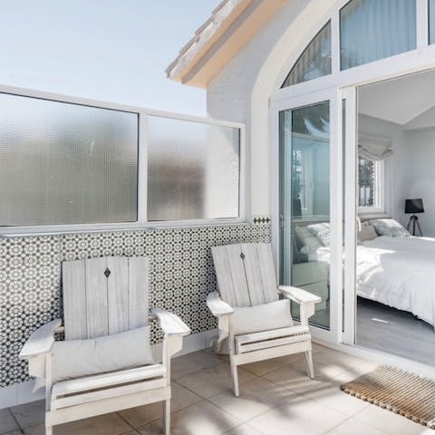 Savour a little privacy on the master bedroom terrace
