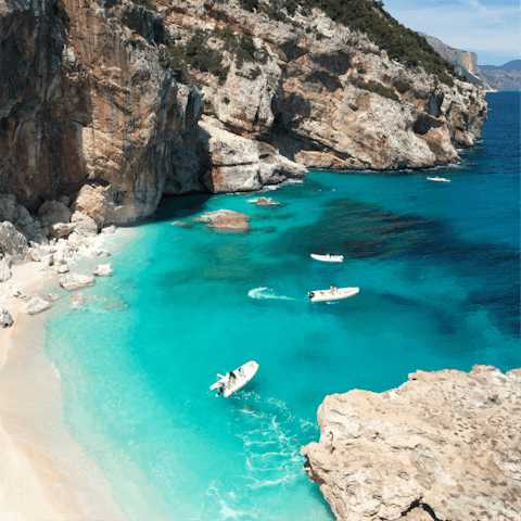 Explore the breathtaking beaches along the coastline of Sardinia