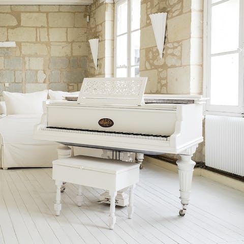 Play your favourite tunes on the grand piano