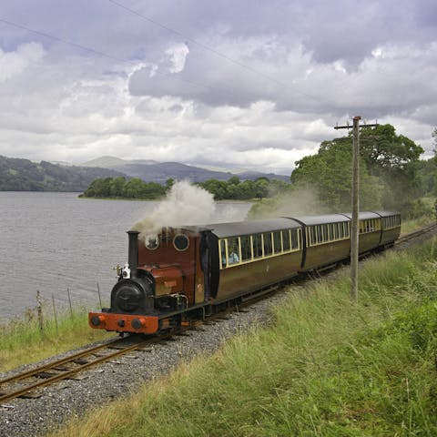 Step back in time and take your family on a steam train around Llyn Tegid